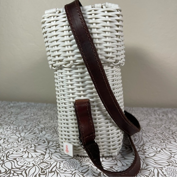 Fibra by Lamulticolor recycled white plastic and leather shoulder bag - Picture 5 of 13